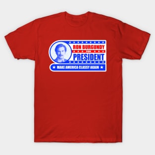 Ron Burgundy For President Political Anchorman T-Shirt